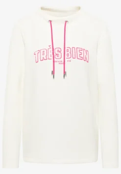 Sweat-shirt à manches longues avec wording artwork