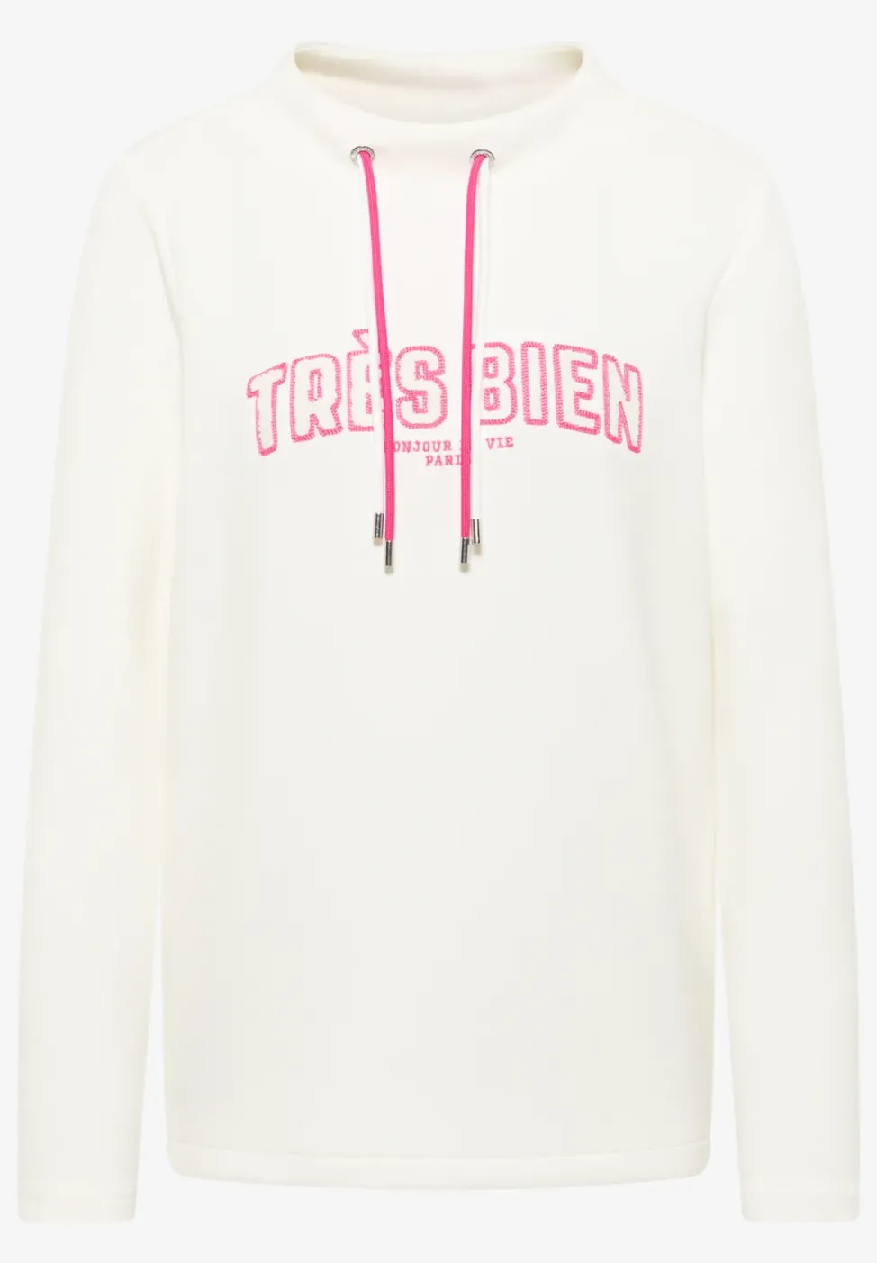 Sweat-shirt à manches longues avec wording artwork