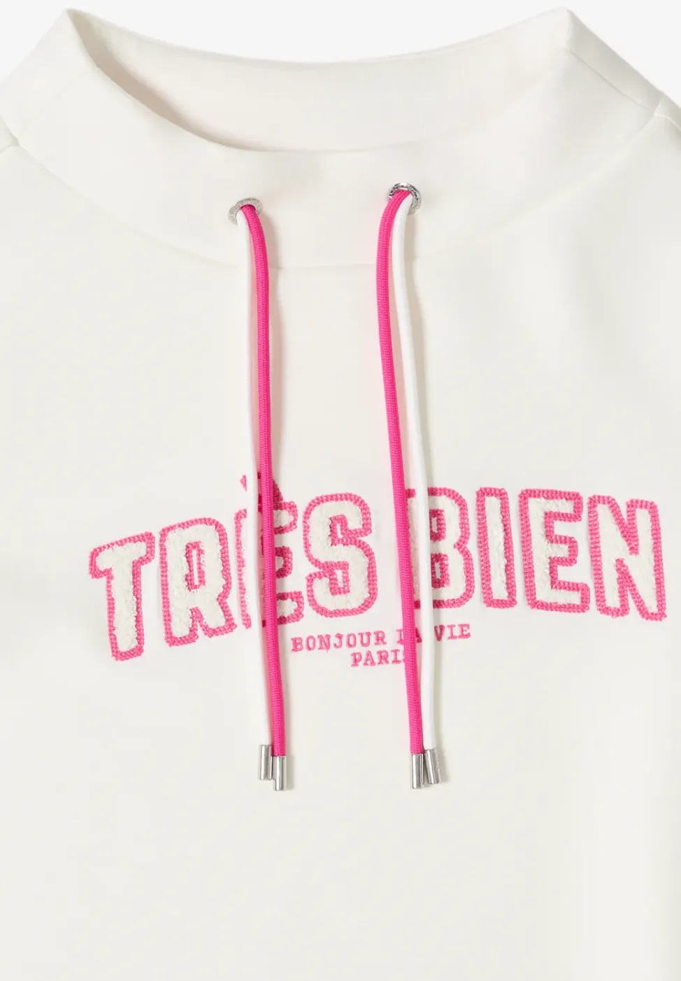 Sweat-shirt à manches longues avec wording artwork