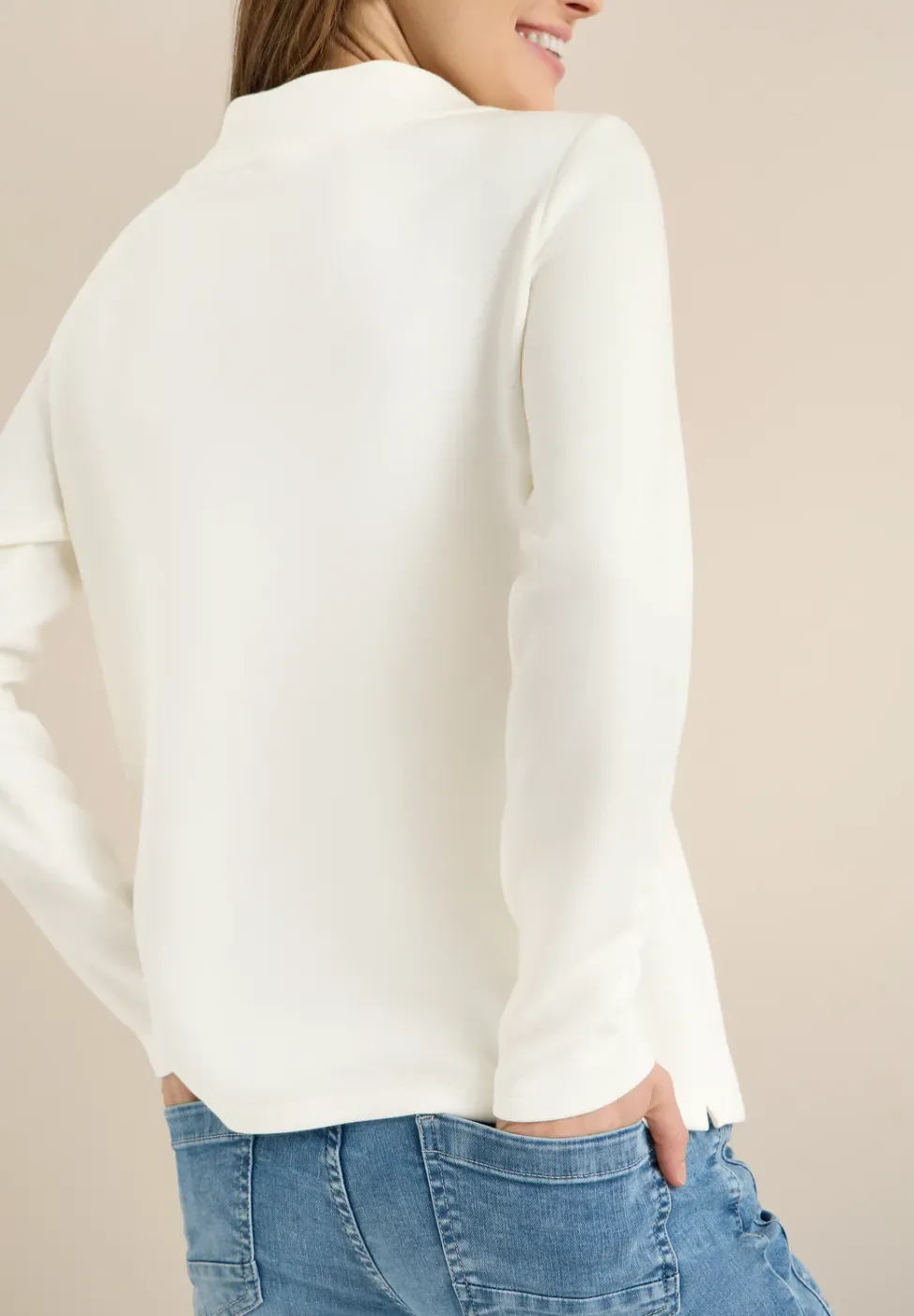 Sweat-shirt à manches longues avec wording artwork