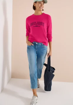 Sweat-shirt à manches longues avec broderie