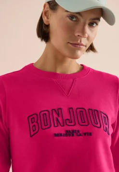 Sweat-shirt à manches longues avec broderie