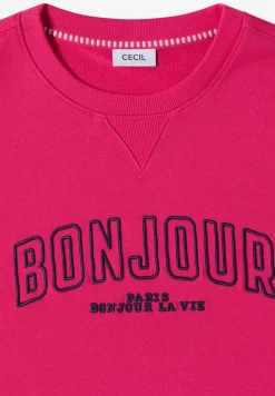 Sweat-shirt à manches longues avec broderie