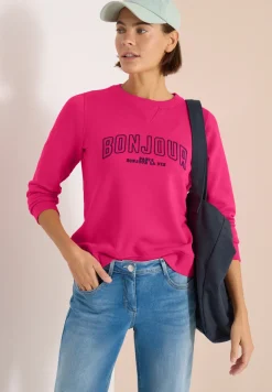 Sweat-shirt à manches longues avec broderie