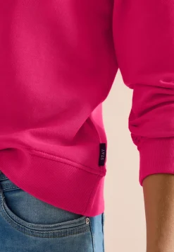 Sweat-shirt à manches longues avec broderie