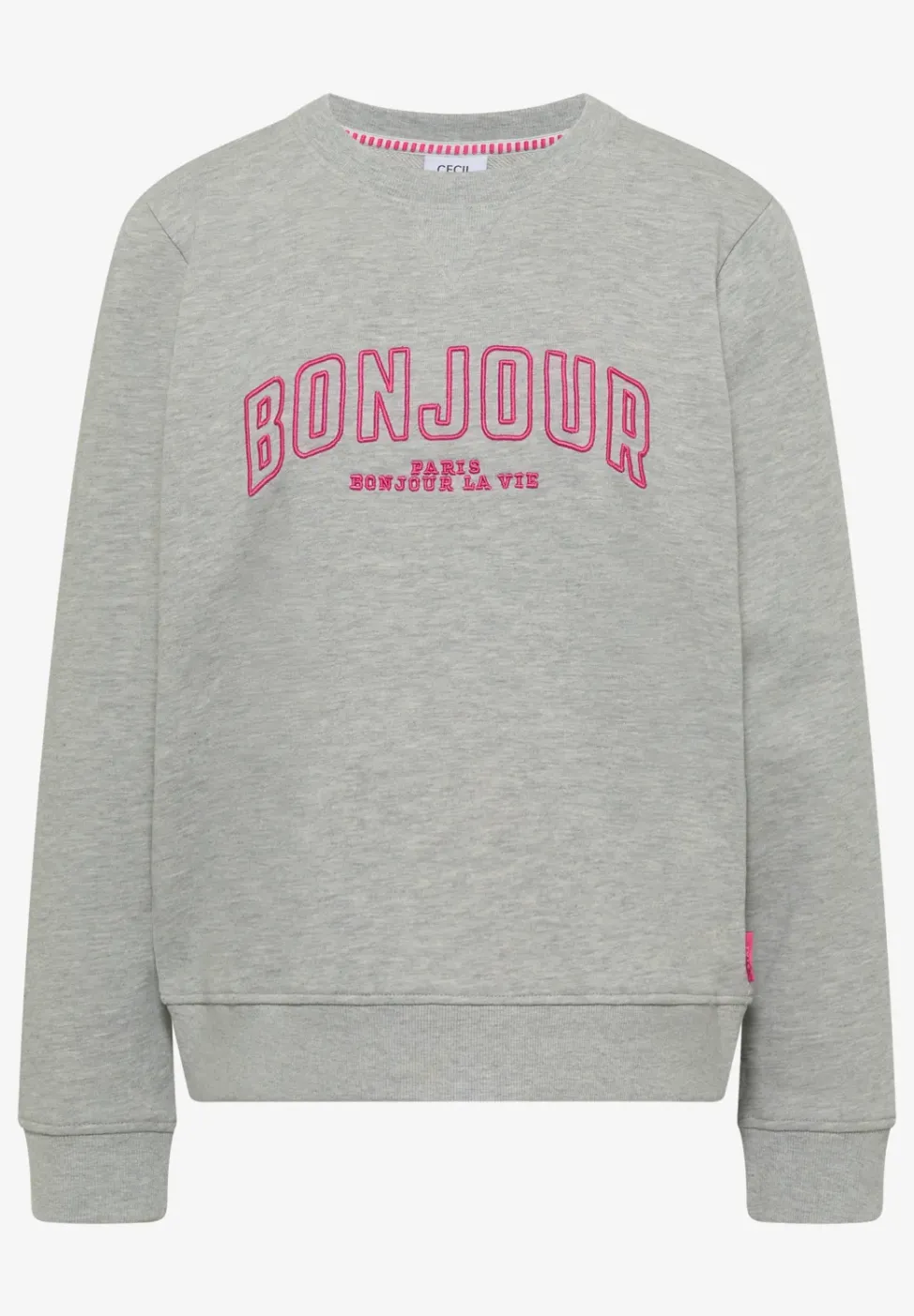 Sweat-shirt à manches longues avec broderie