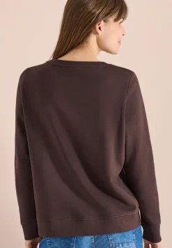 Sweat-shirt à manches longues avec broderie