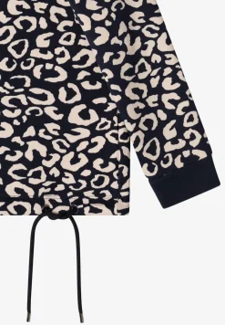 Sweat-shirt à motif léopard