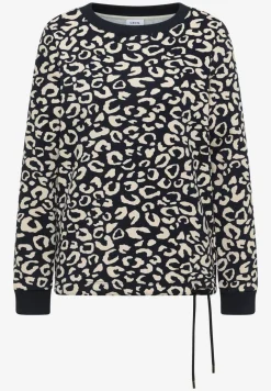 Sweat-shirt à motif léopard