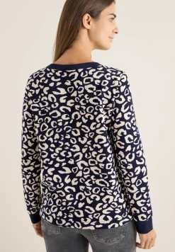Sweat-shirt à motif léopard