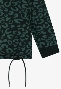 Sweat-shirt à motif léopard