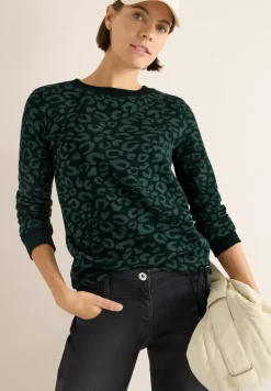 Sweat-shirt à motif léopard
