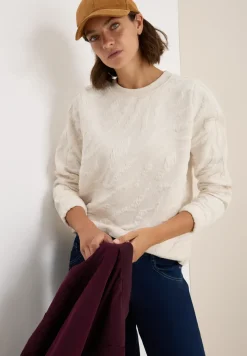 Sweat-shirt à motifs structurés