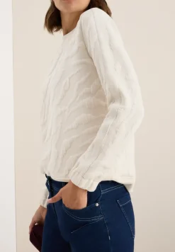 Sweat-shirt à motifs structurés