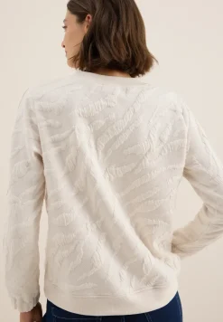 Sweat-shirt à motifs structurés