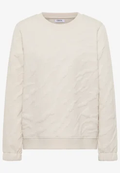 Sweat-shirt à motifs structurés