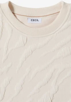 Sweat-shirt à motifs structurés