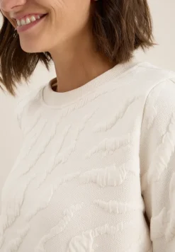 Sweat-shirt à motifs structurés