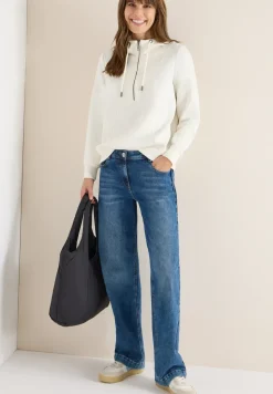 Sweat-shirt troyer avec capuche
