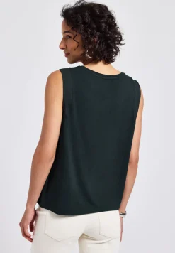 Top avec détails en mousseline