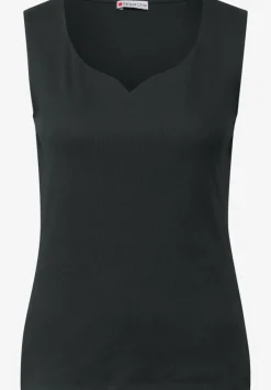 Top avec encolure en cœur