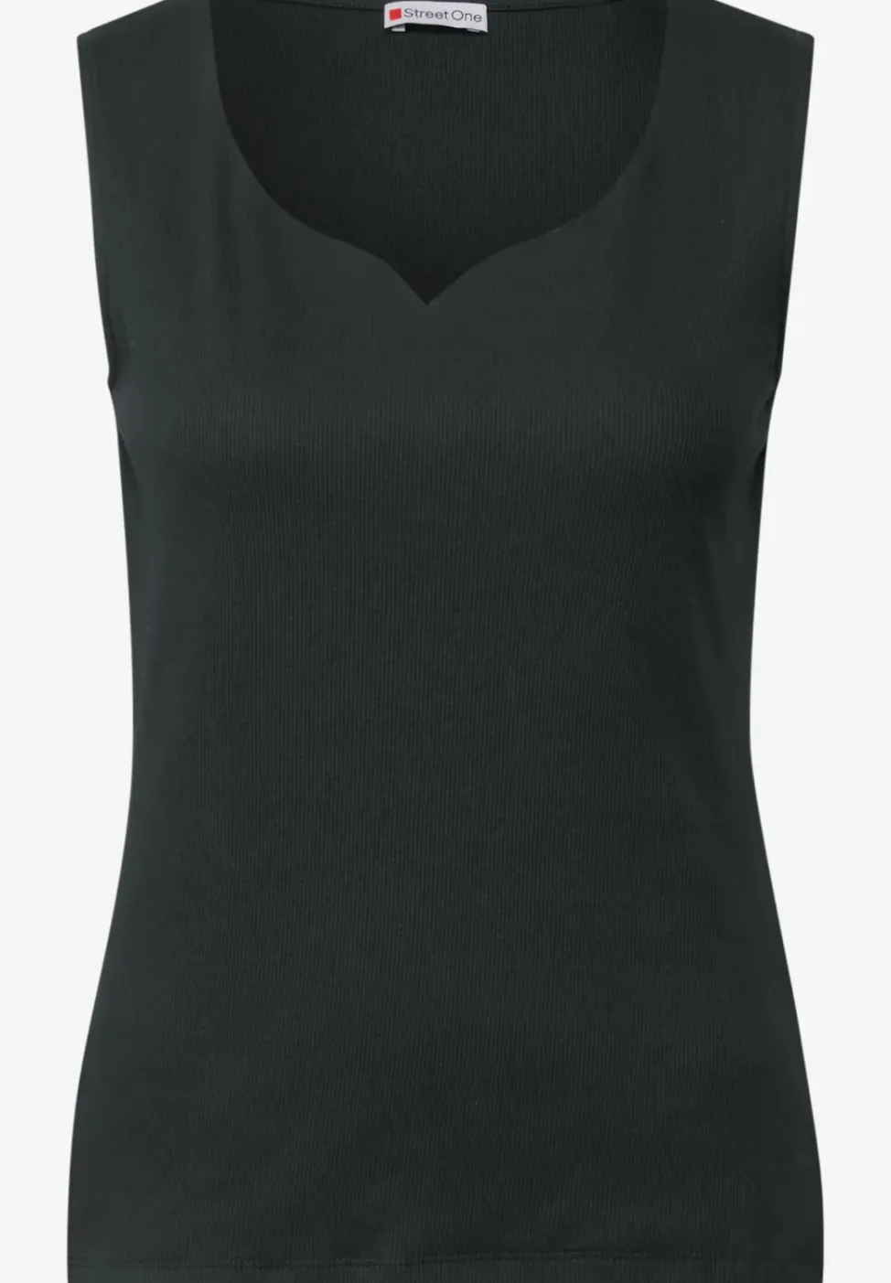 Top avec encolure en cœur
