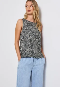 Top avec patte de boutonnage