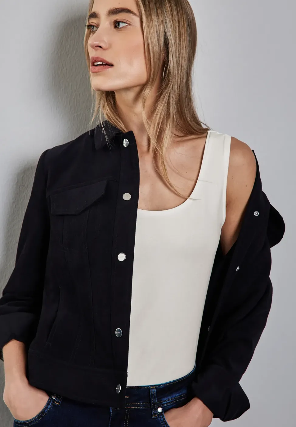 Top basique en couleur unie