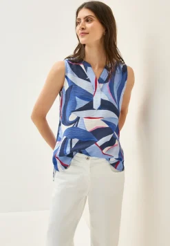 Top chemisier à motifs