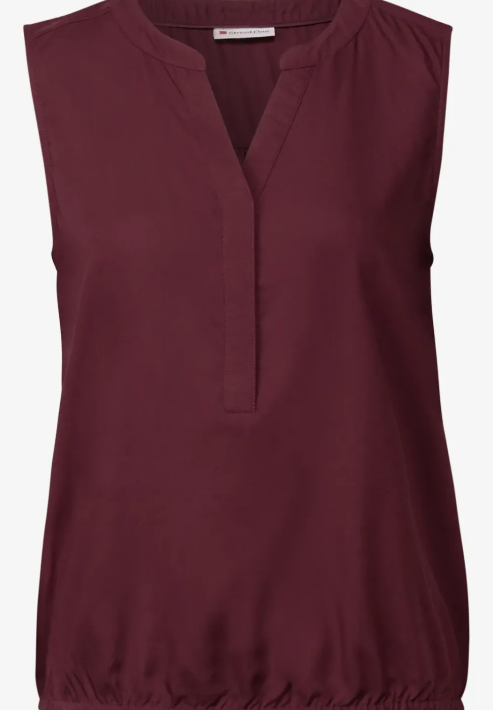 Top chemisier en couleur unie