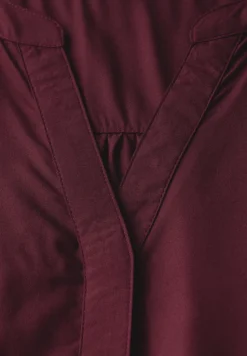 Top chemisier en couleur unie