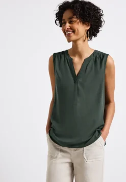 Top chemisier Split Neck