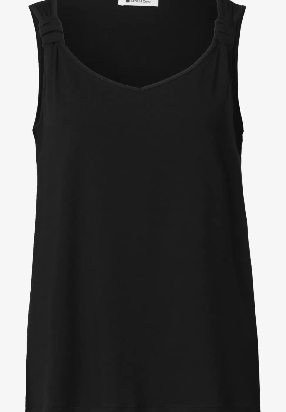 Top col V à détail noué aux épaules