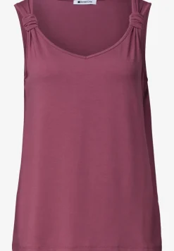 Top col V à détail noué aux épaules