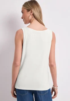 Top col V à détail noué aux épaules