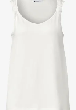Top col V à détail noué aux épaules
