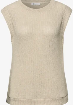 Top dropped shoulder au look tricoté