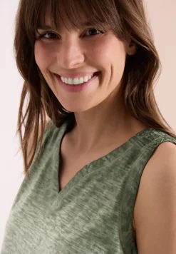 Top en jersey au look garment dye