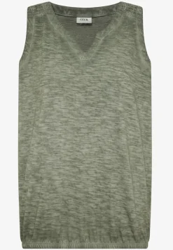 Top en jersey au look garment dye