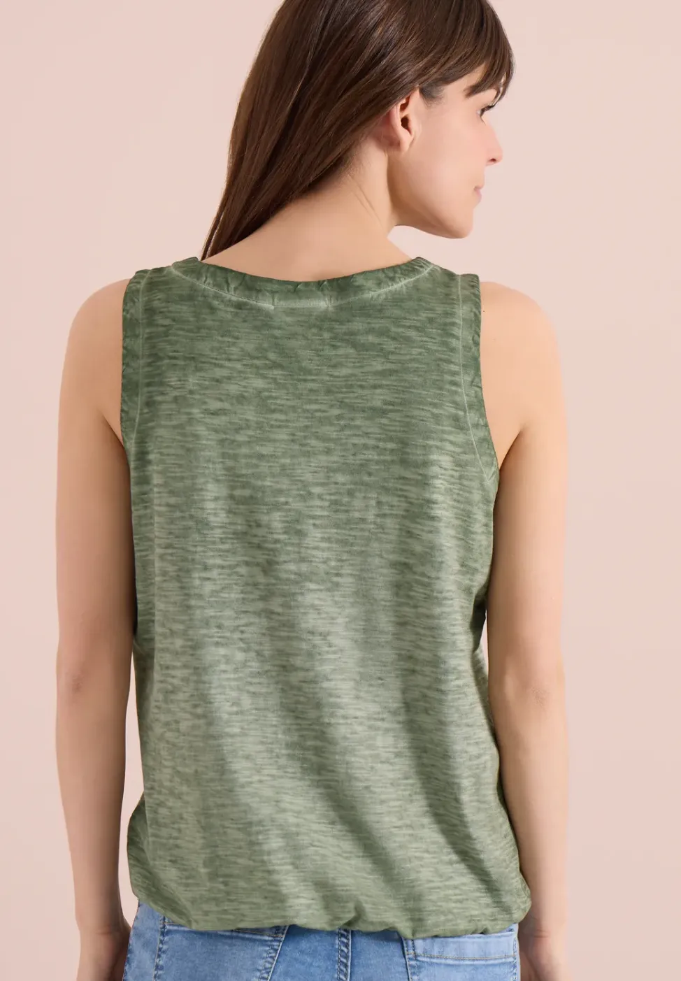 Top en jersey au look garment dye