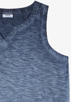 Top en jersey au look garment dye