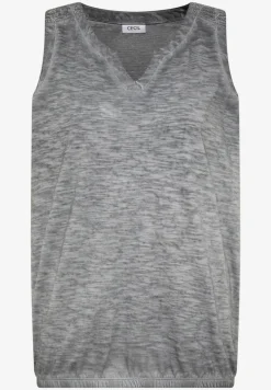 Top en jersey au look garment dye
