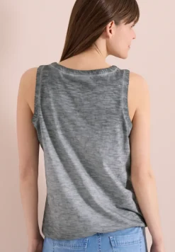 Top en jersey au look garment dye