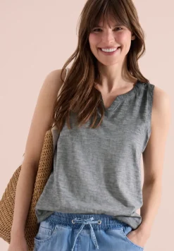 Top en jersey au look garment dye