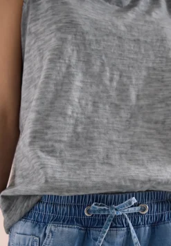 Top en jersey au look garment dye