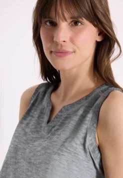 Top en jersey au look garment dye