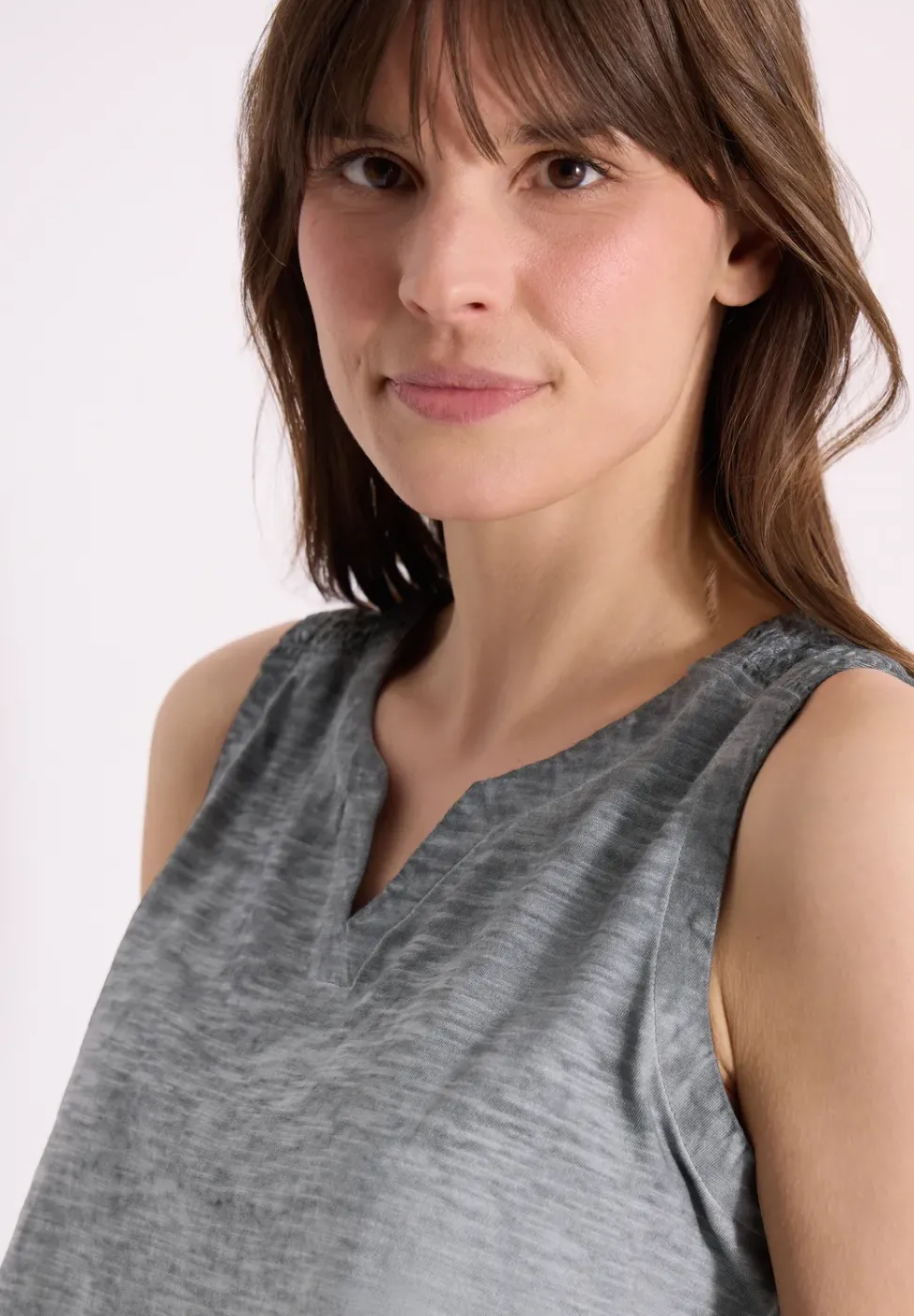 Top en jersey au look garment dye