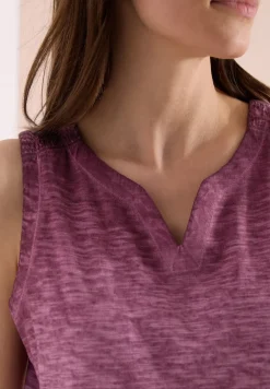 Top en jersey au look garment dye