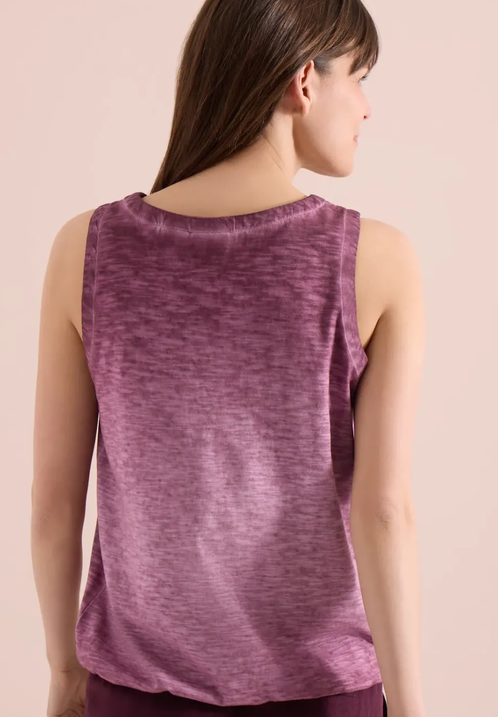Top en jersey au look garment dye