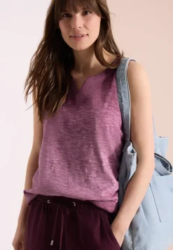 Top en jersey au look garment dye